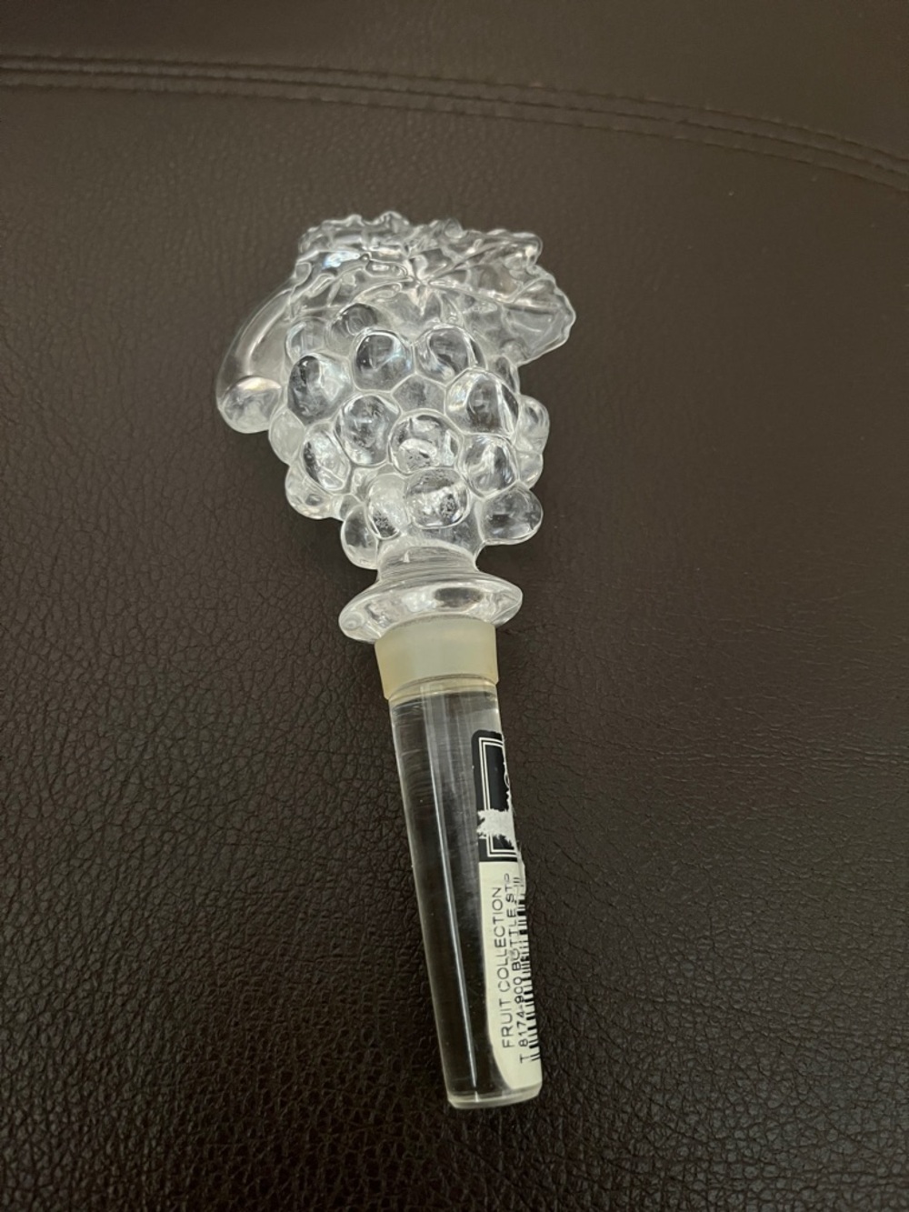 MIKASA -  fruit collection lead crystal grape cluster Bottle Stopper